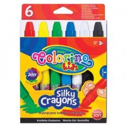 Colorino Kids Twist-Up farebné mäkké voskovky 6 ks