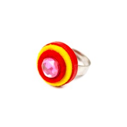 Detský prsteň - krúžok červený