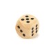 IMP-EX Drevená hracia kocka - 1,5 cm - natur