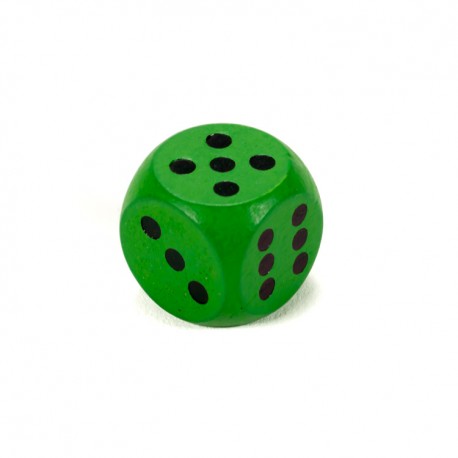Drevená hracia kocka - 1,5 cm - natur