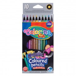 Colorino Kids farebné ceruzky 10 ks metalízované