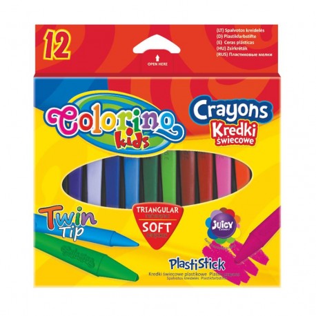Colorino Kids farebné voskovky 12 ks