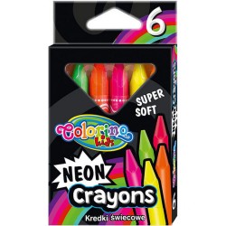 Colorino Kids farebné voskovky 6 ks Neon