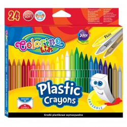 Colorino Kids farebné voskovky 24 ks - gumovateľné
