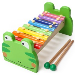 Detský farebný xylofón - Žabka