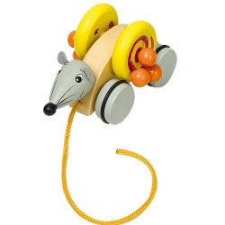 Legler Drevená hračka na ťahanie - Myška
