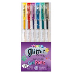 Colorino Kids gélové perá - 6 farieb Glitter