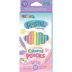 Colorino Kids farebné ceruzky 10 ks pastelové