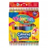 Colorino Kids farebné ceruzky 18 ks/36 farieb - gold-silver, fluo