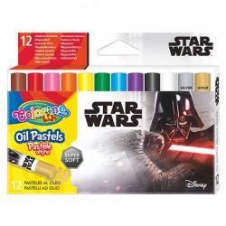 Colorino Kids farebné olejové pastelky Star Wars 12 kusov