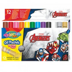 Colorino Kids farebné olejové pastelky Avengers 12 kusov