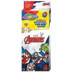 Colorino Kids temperové farby v tube Avengers - 12x12ml