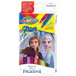 Colorino Farebné metalické fixky Frozen 6 ks-ové