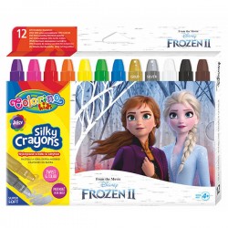 Colorino Kids Twist-Up farebné mäkké voskovky Frozen 12 ks