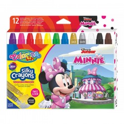 Colorino Kids Twist-Up farebné mäkké voskovky Minnie 12 ks