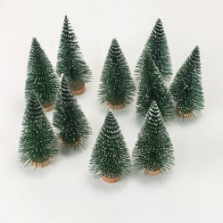 Mini dekoračné stromčeky 10 cm - 10 kusov