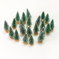 Mini dekoračné stromčeky 6 cm - 20 kusov