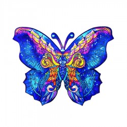 Drevené relaxačné puzzle - Motýľ A3