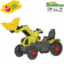 Rolly Toys Detský šlapací traktor FarmTrac Claas Axos 340 s lyžicou