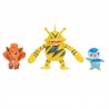 Jazwares Zberateľské figúrky Pokémon 3-dielny set - Piplup, Vulpix, Electabuzz 8 cm