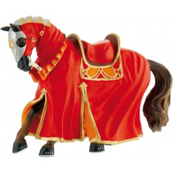 Bullyland Rytiersky kôň - červený figúrka