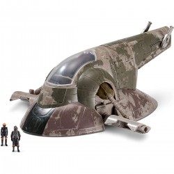 Jazwares Star Wars zberateľská figúrka Micro Galaxy Squadron 20 cm - Boba Fett vesmírna loď + 2 figúrky