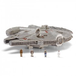 Jazwares Star Wars zberateľská figúrka Micro Galaxy Squadron 23 cm - Millenium Falcon + 4 figúrky