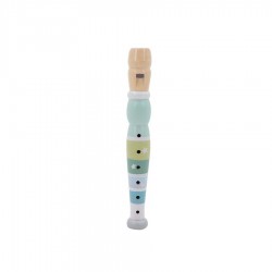 Detská drevená flauta malá - pastelovo-modrá