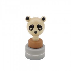 LINDA Detská drevená pečiatka - Panda