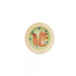 Drevený mini labyrint kruhový - Veverička