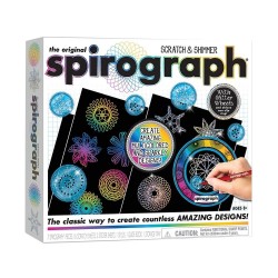Spirograph Šablóny na kreslenie Scratch & Shimmer set